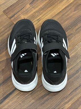 adidas Kids Black & White Velcro Sport Sneakers
